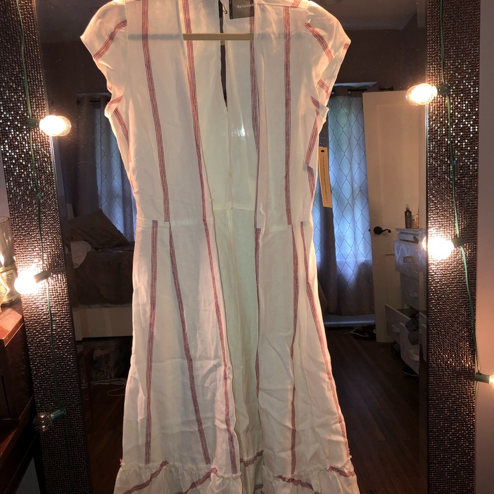 Reformation Apricot Dress